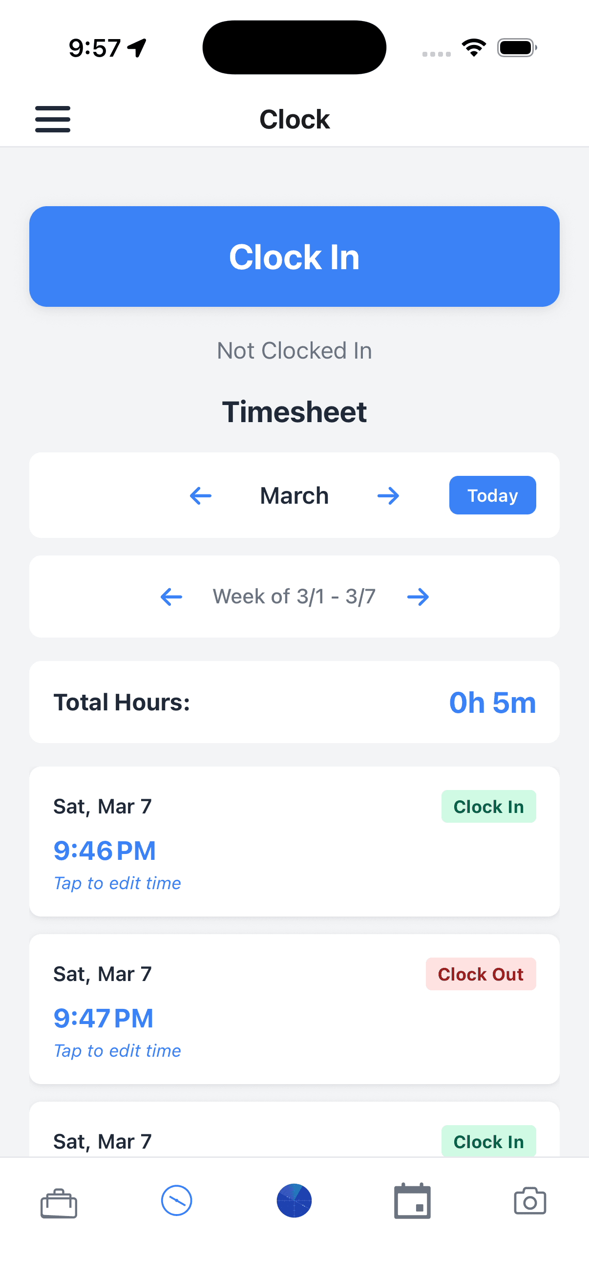 TenForr app screen